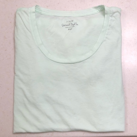 J Crew Mint Green Garment Dyed T, NWOT - Picture 1 of 6